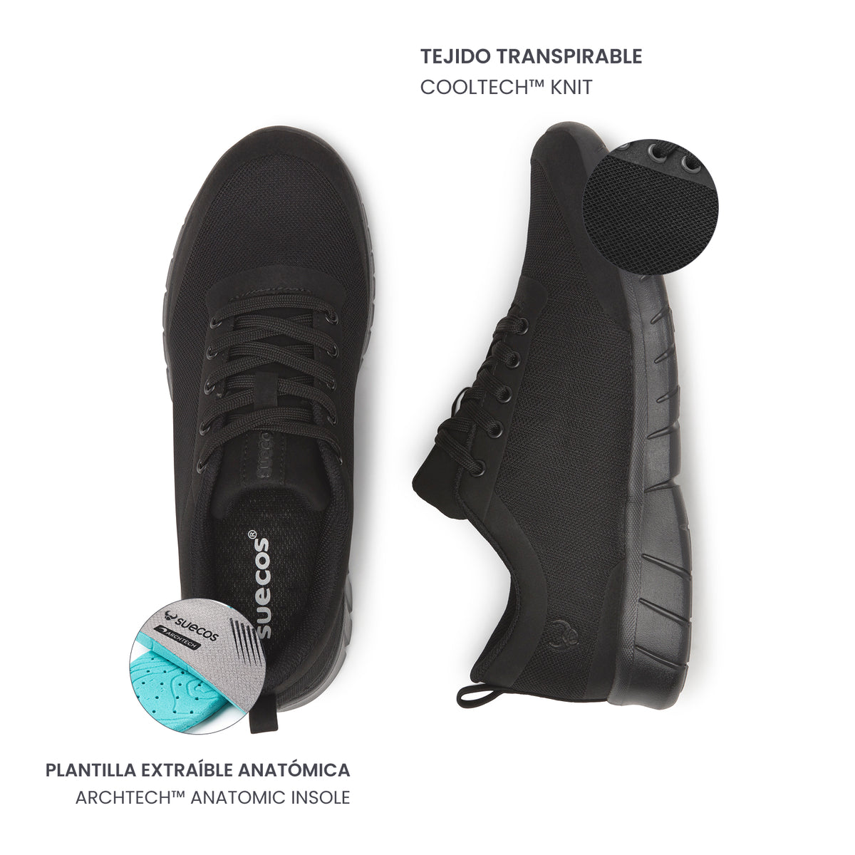 Alma Classic Black Shoes 