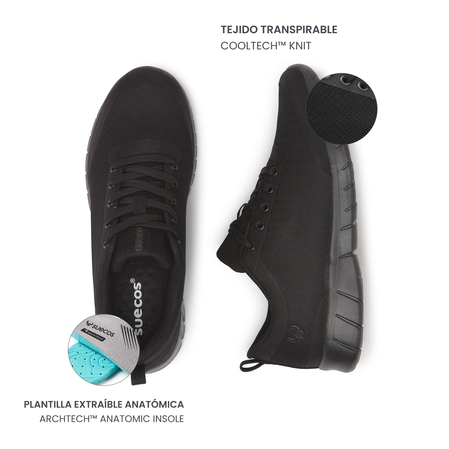 Alma Classic Black Shoes 