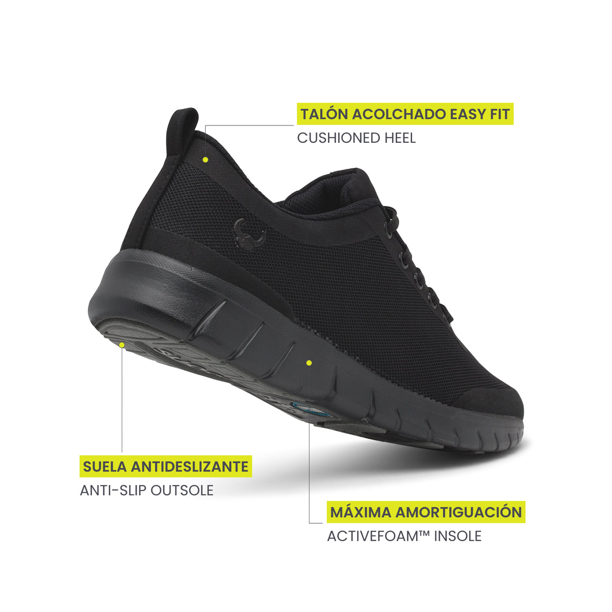 Alma Classic Black Shoes 