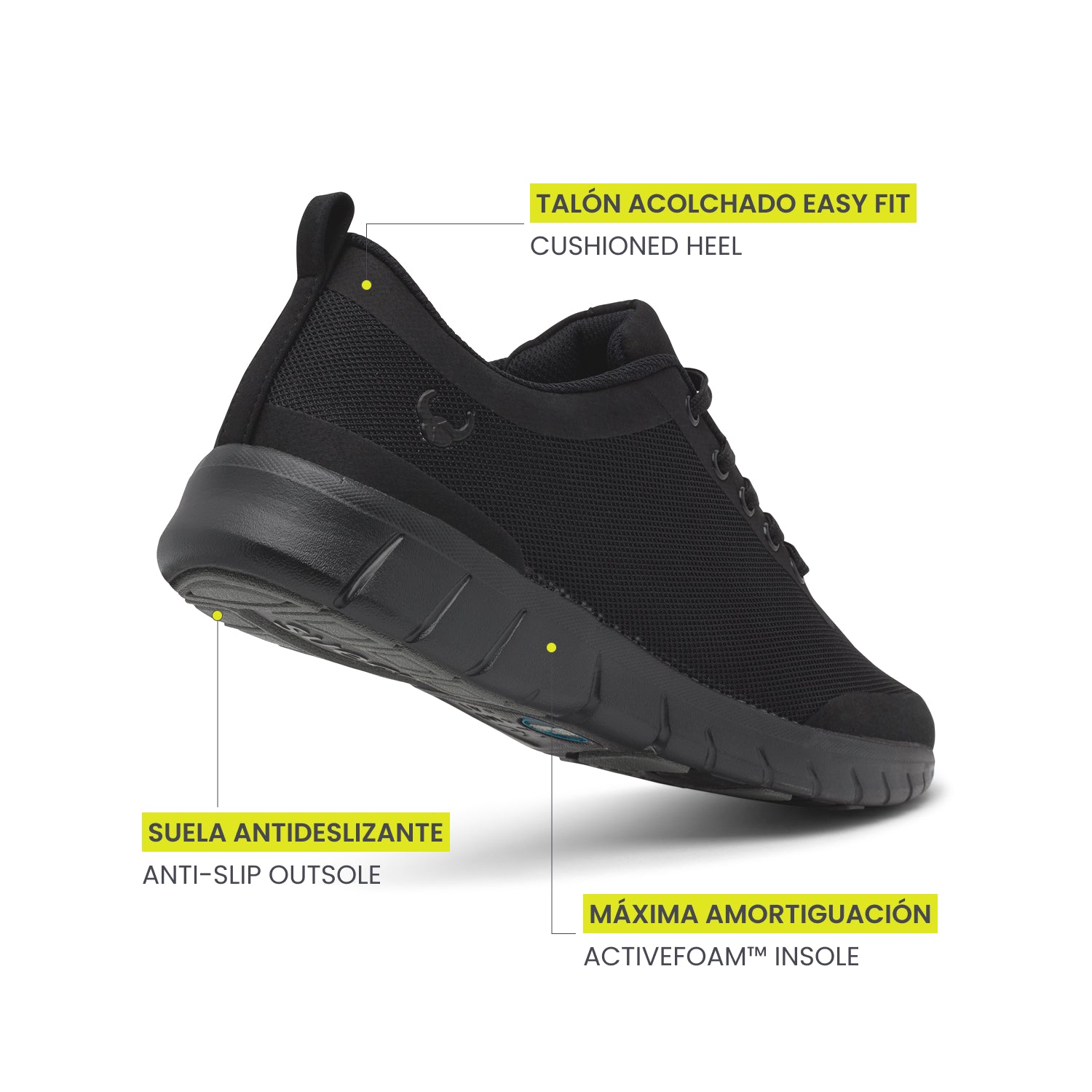 Alma Classic Black Shoes 