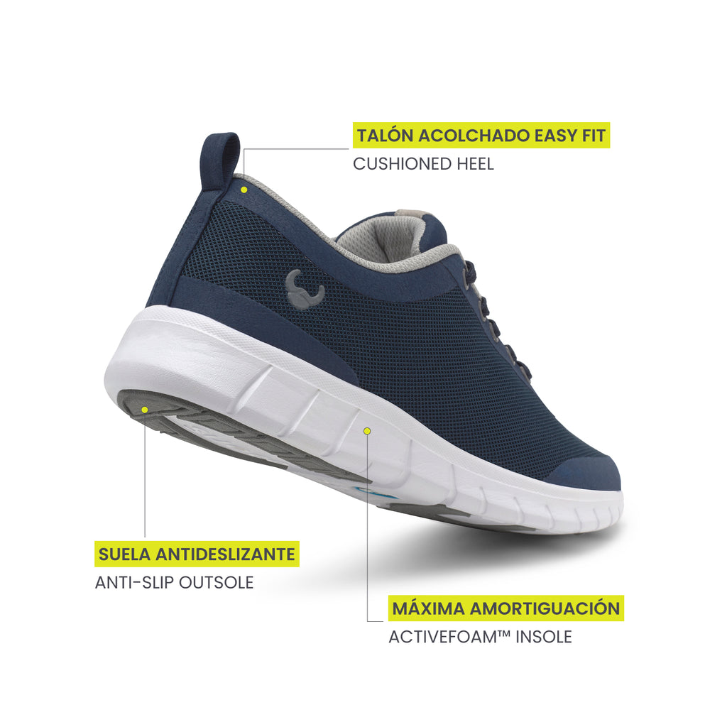 Alma Classic Navy Blue Shoes 