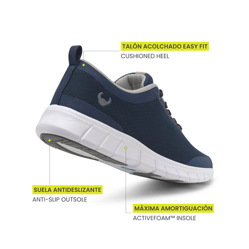 Alma Classic Navy Blue Shoes 