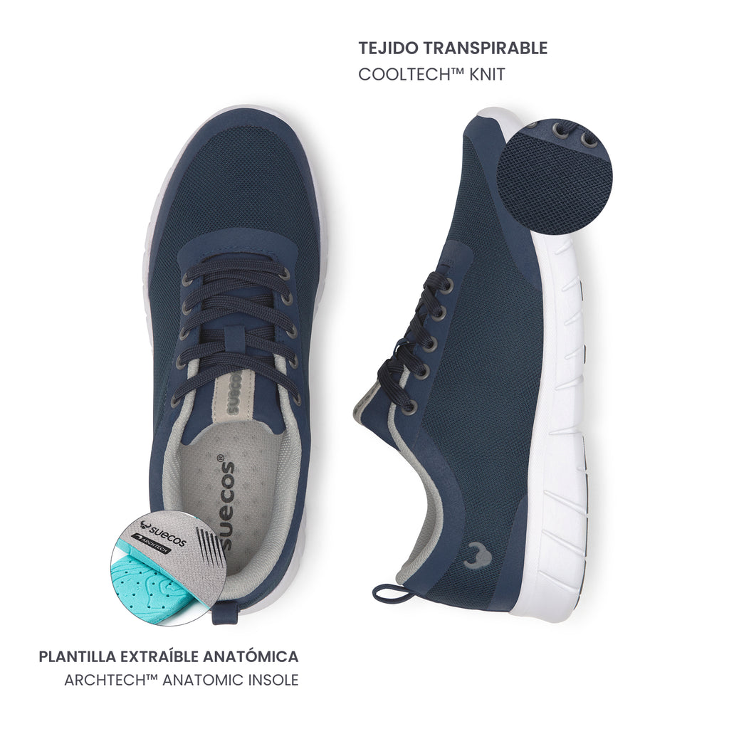 Alma Classic Navy Blue Shoes 
