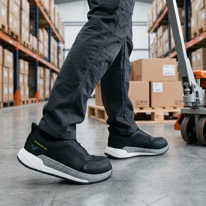 Argard Safety White Black Shoes 