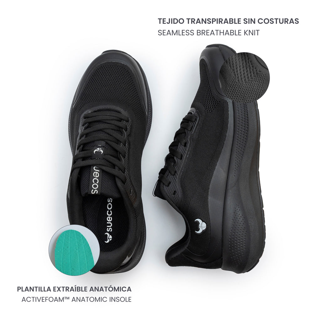Aura Black Trainers 
