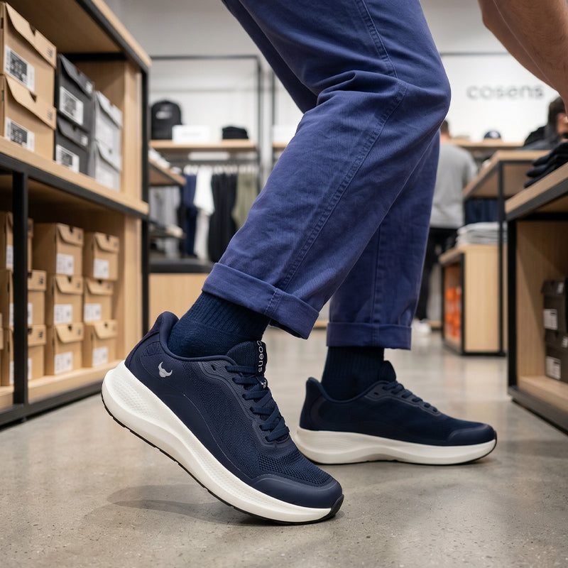 Aura Navy Blue Shoes 
