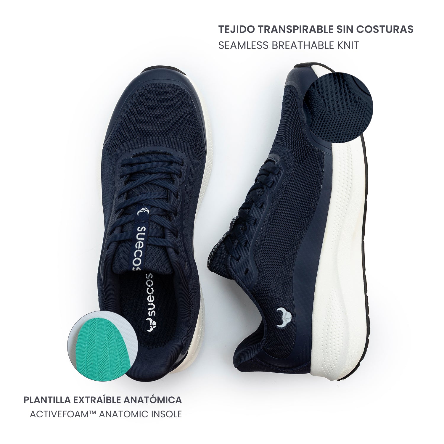 Aura Navy Blue Shoes 