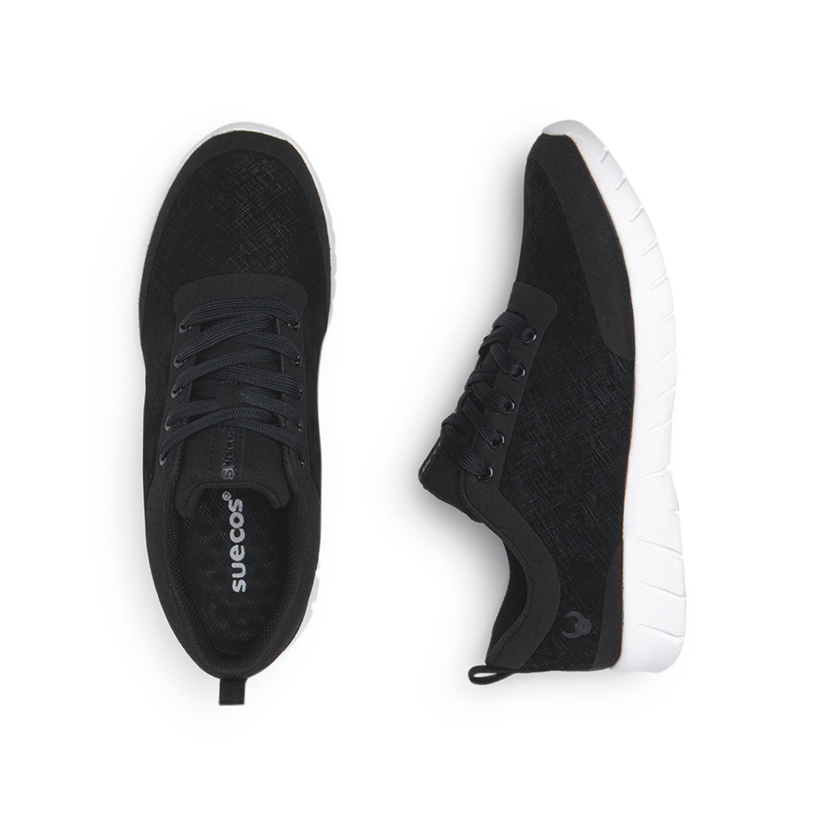 Alma Velvety White and Black Shoes 