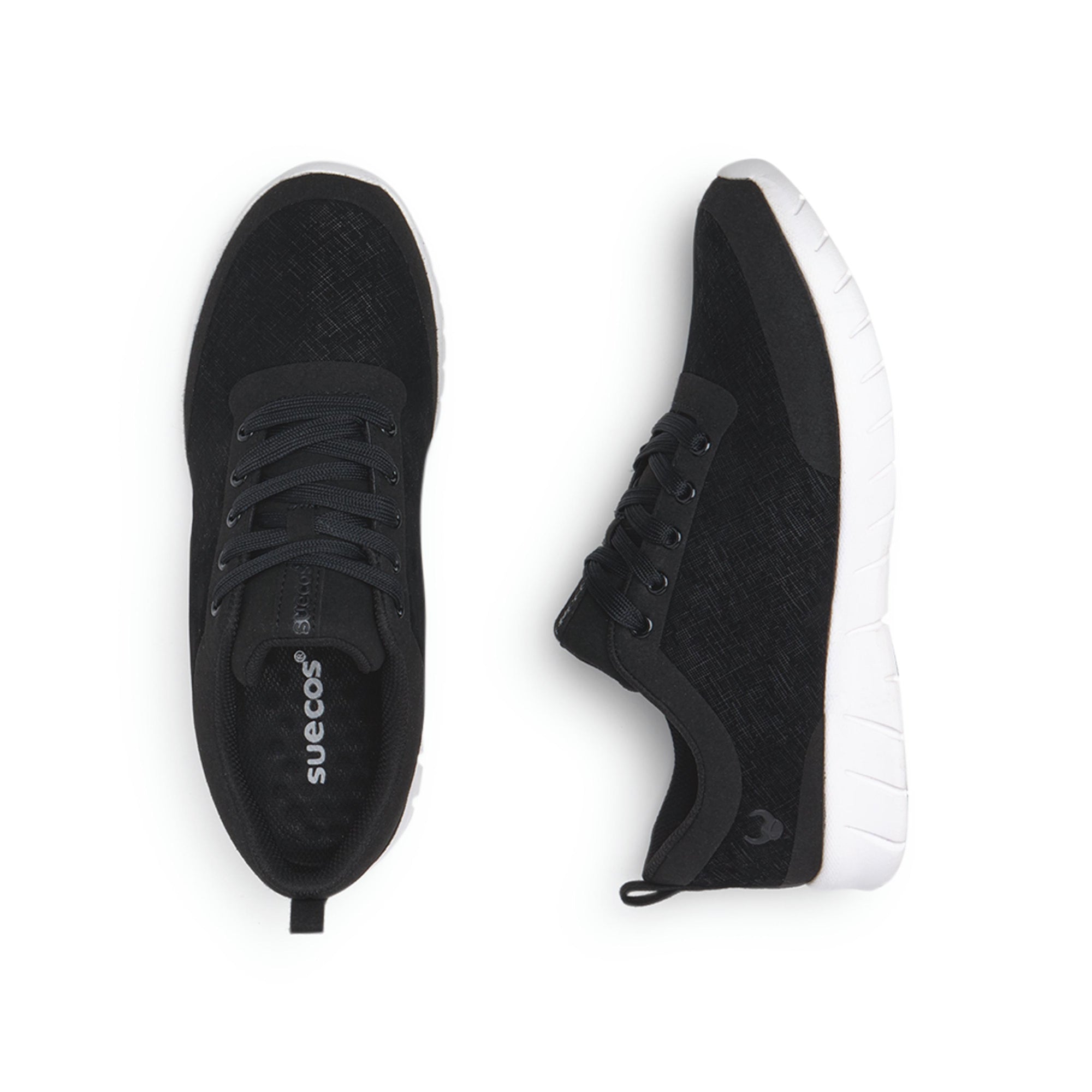 Alma Velvety White and Black Shoes 
