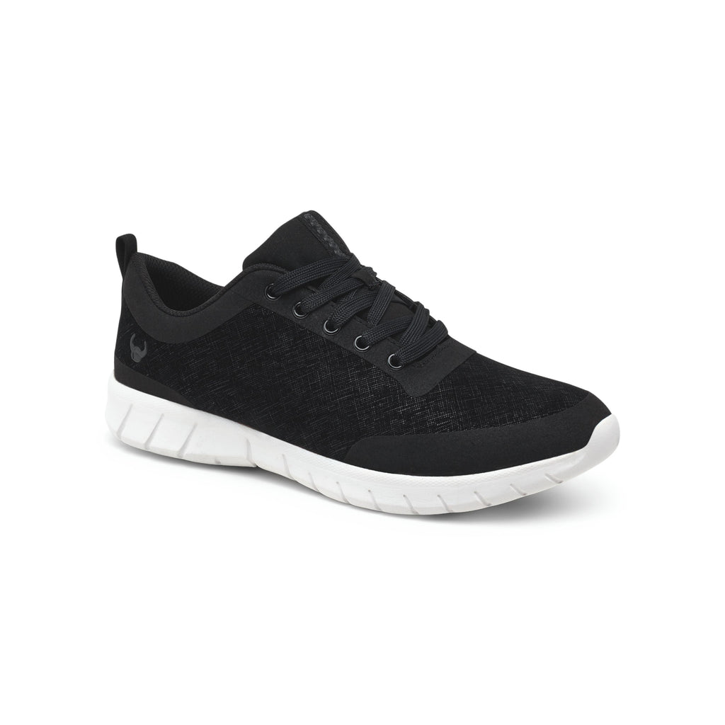 Alma Velvety White and Black Shoes 