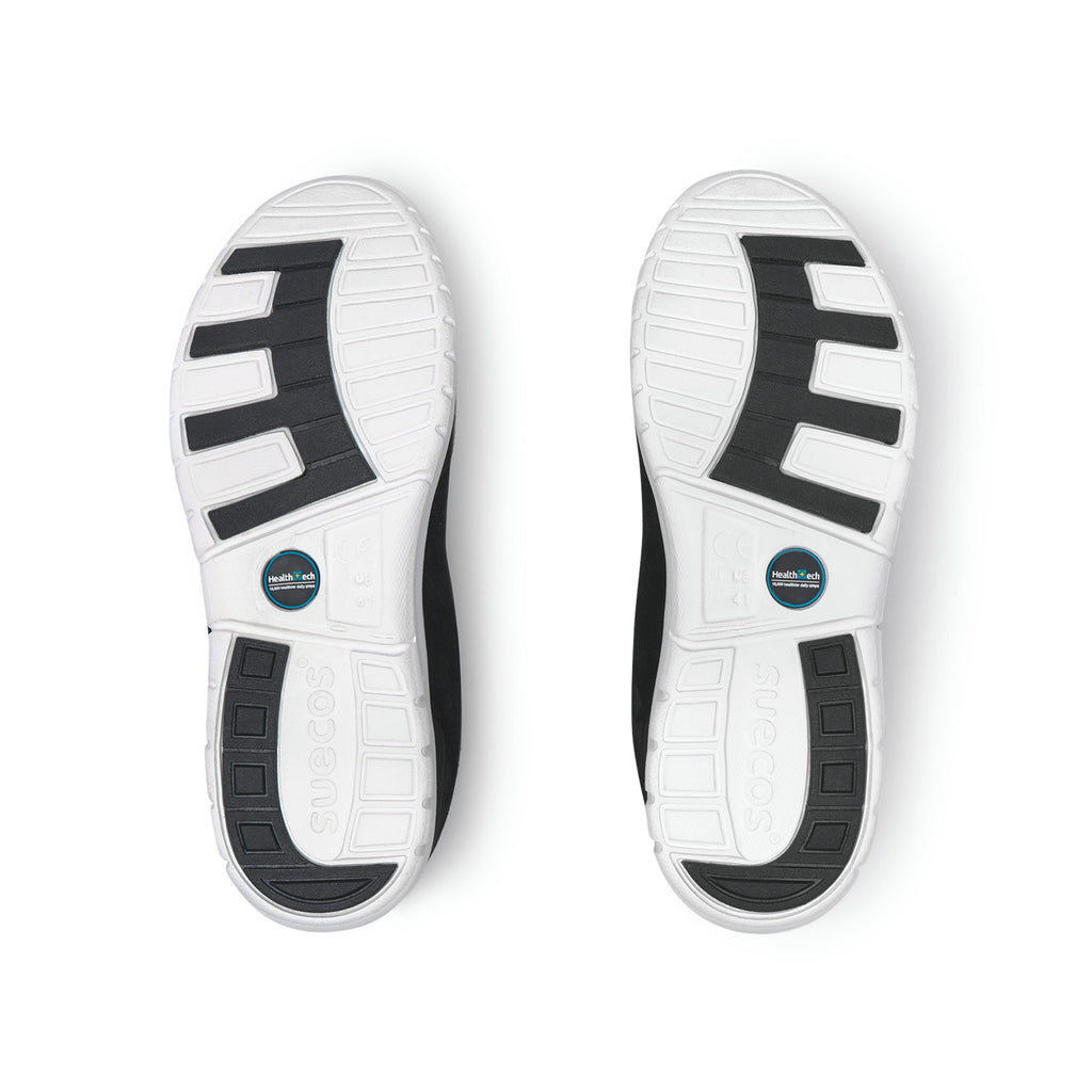 Alma Velvety White and Black Shoes 