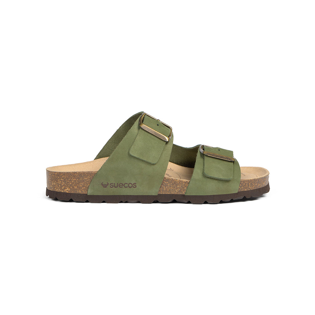 Bris Olive Green Sandals 