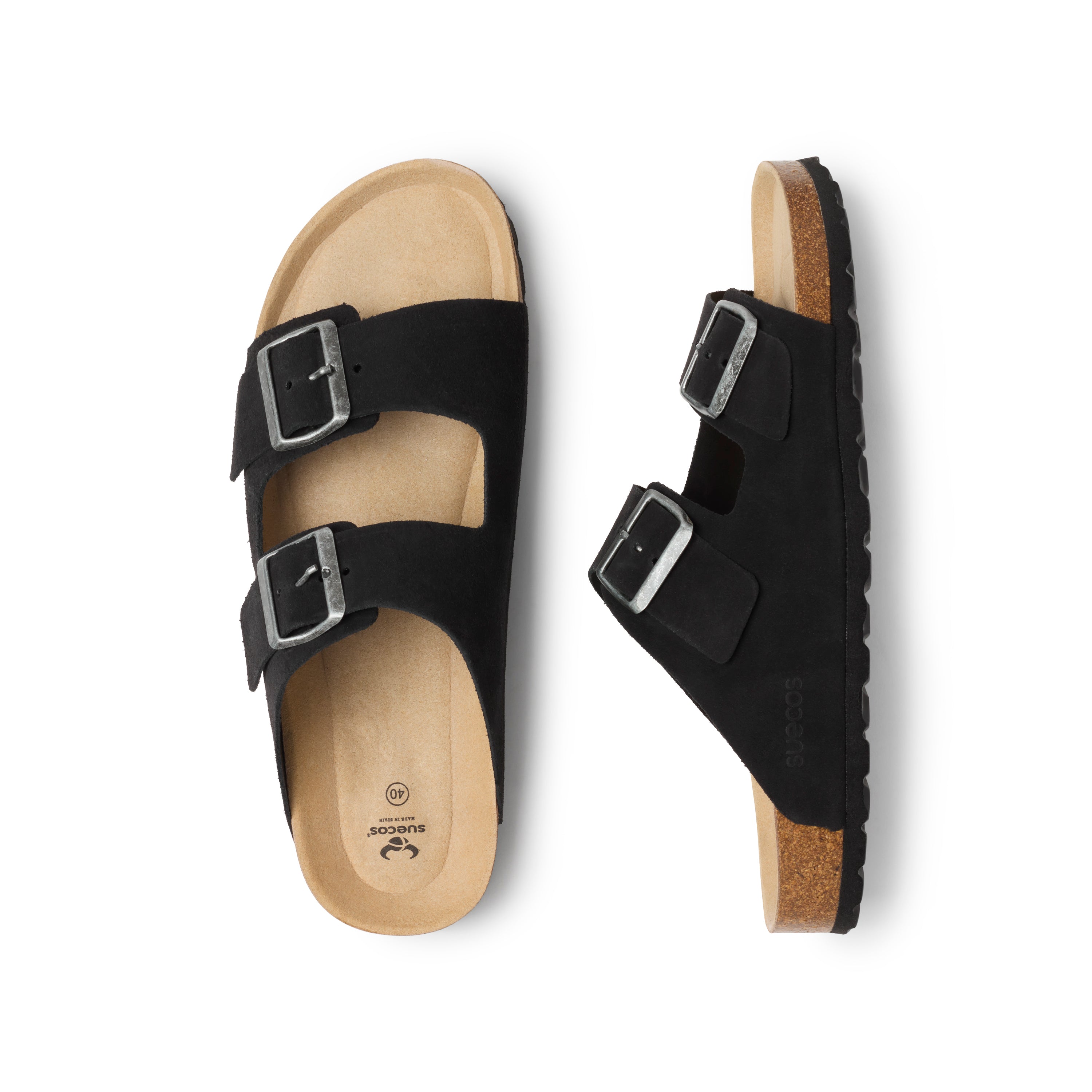 Ek Soft Black Sandals 