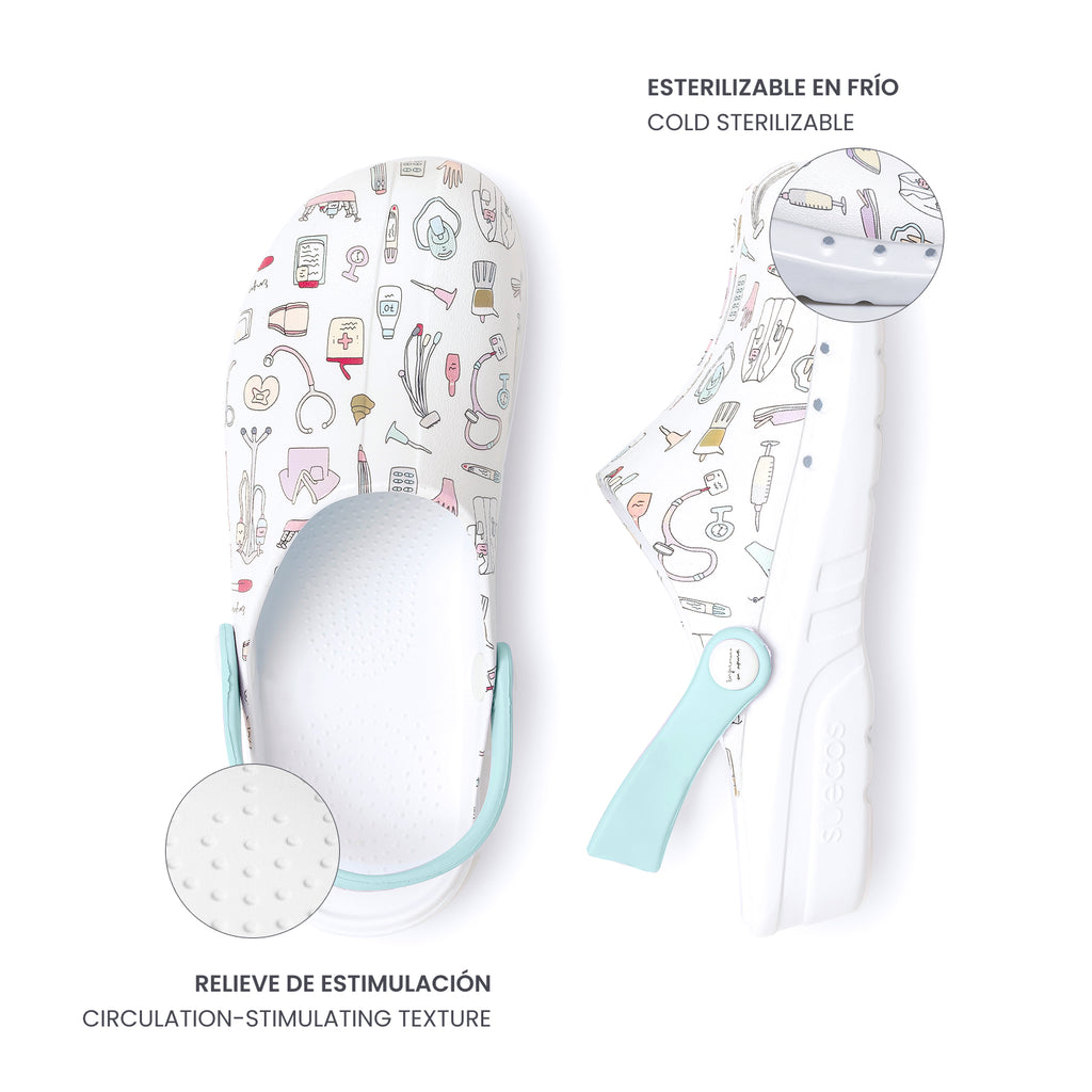 Oden+ Nurse in a Hurry Blue Clogs 