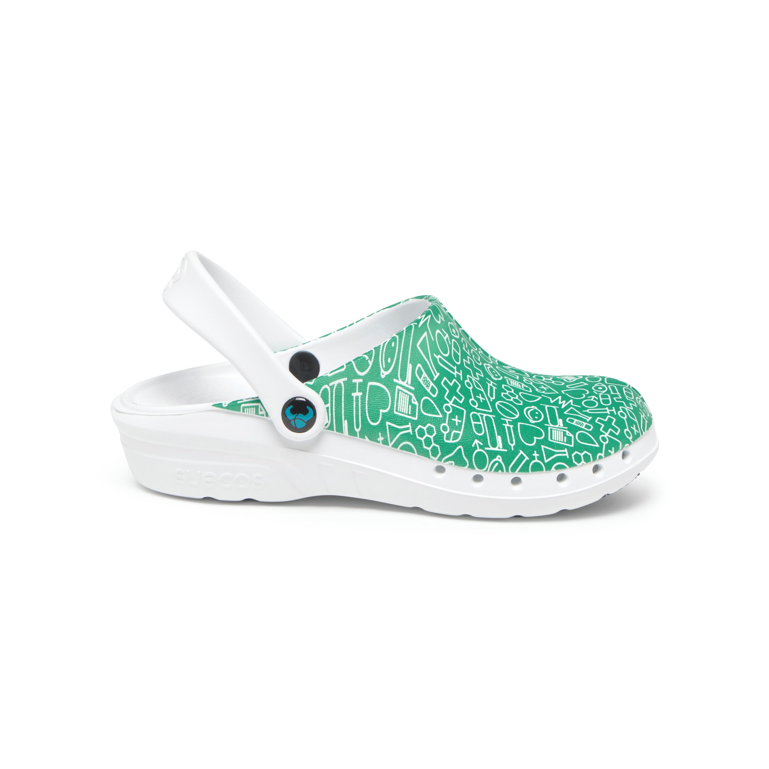 Oden+ Green Print Clogs 
