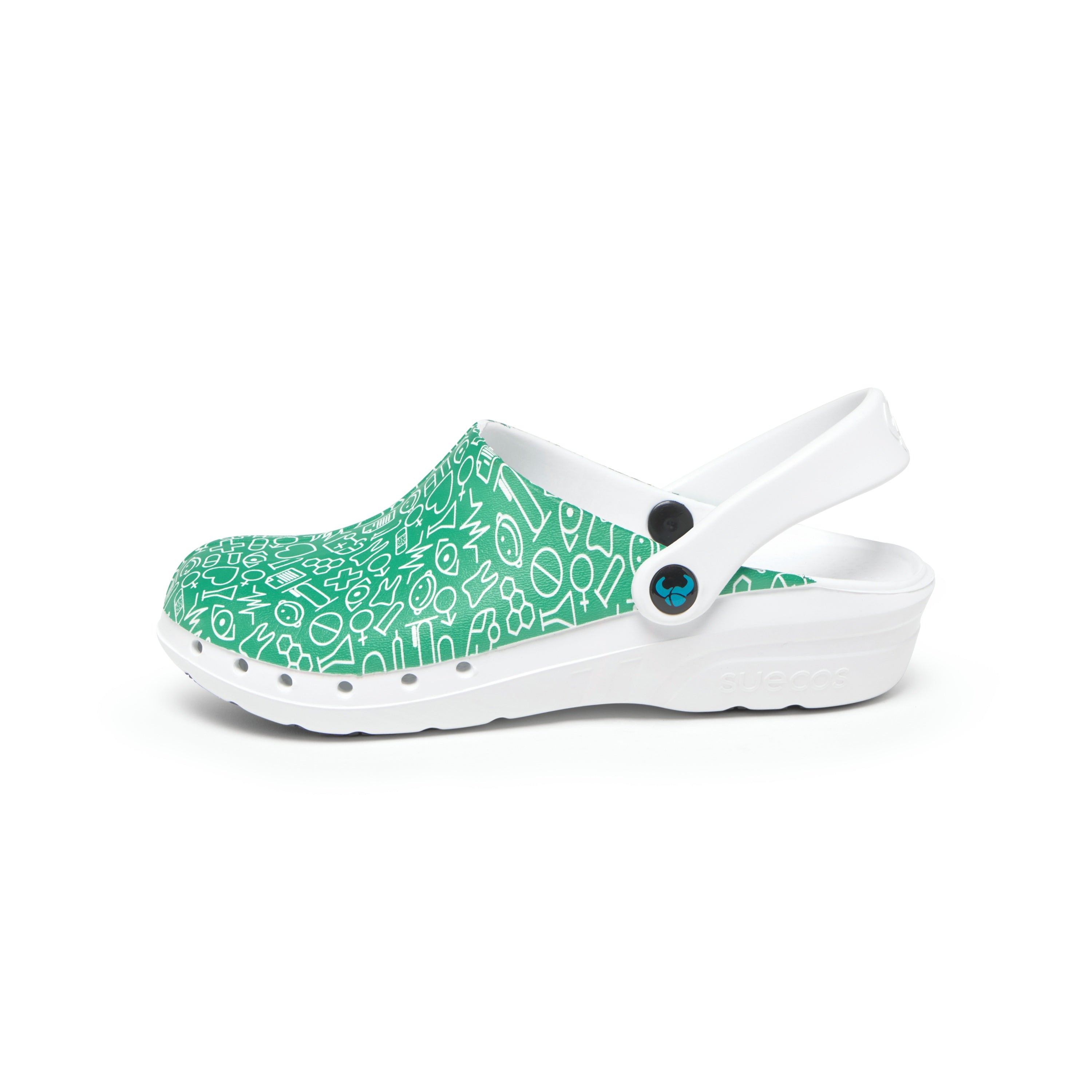Oden+ Green Print Clogs 