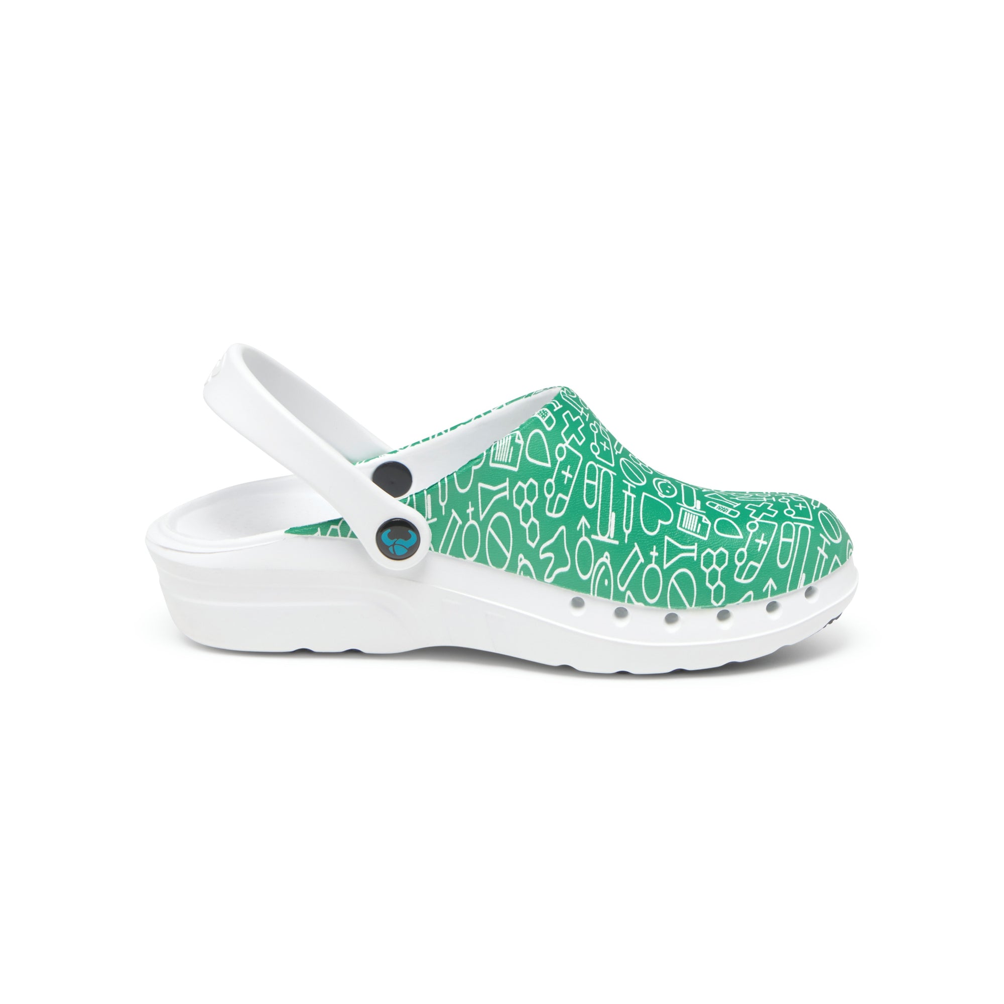 Oden+ Green Print Clogs 