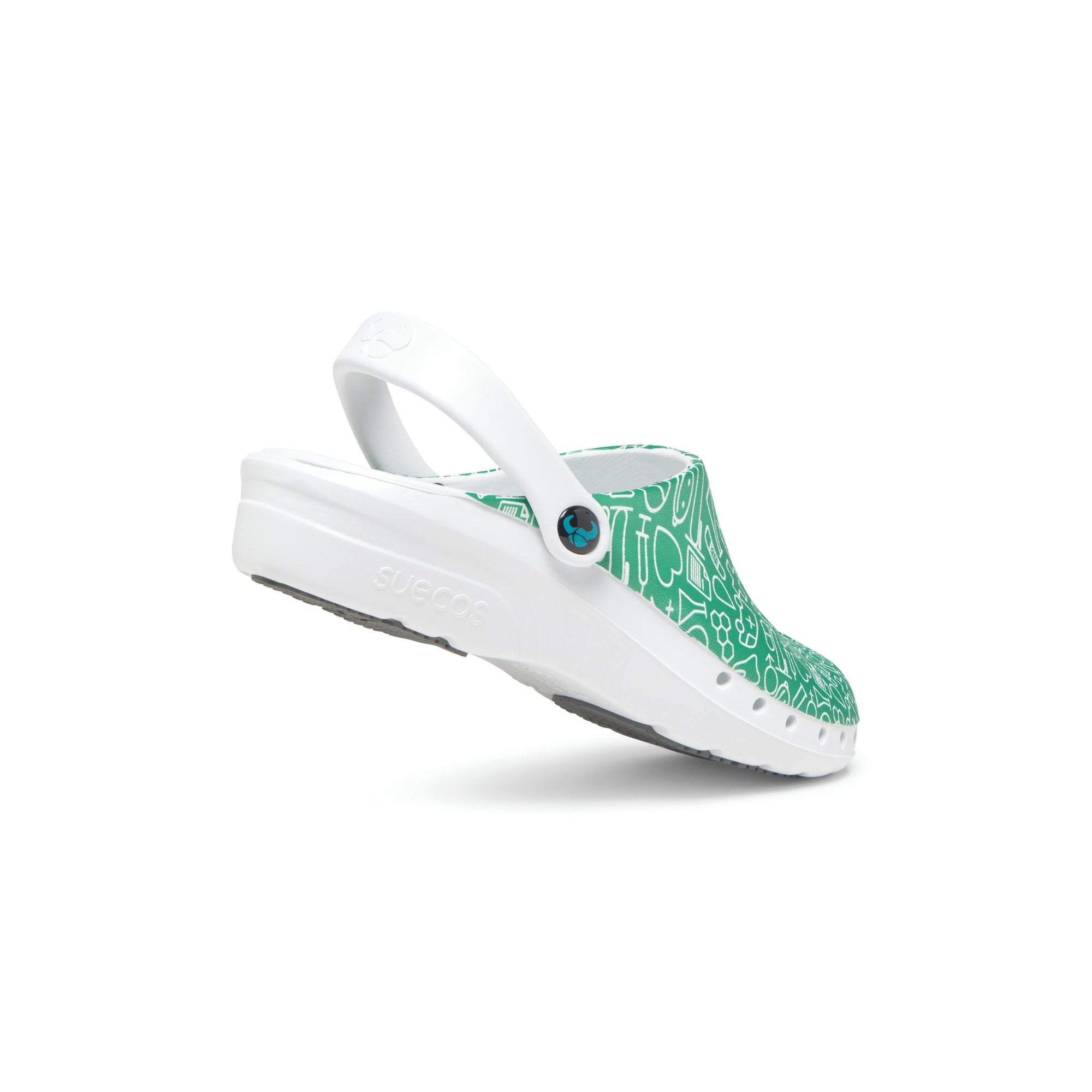 Oden+ Green Print Clogs 