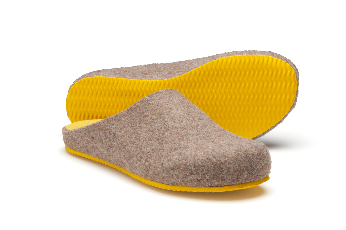 Sansa Walnut and Yellow Shoes 