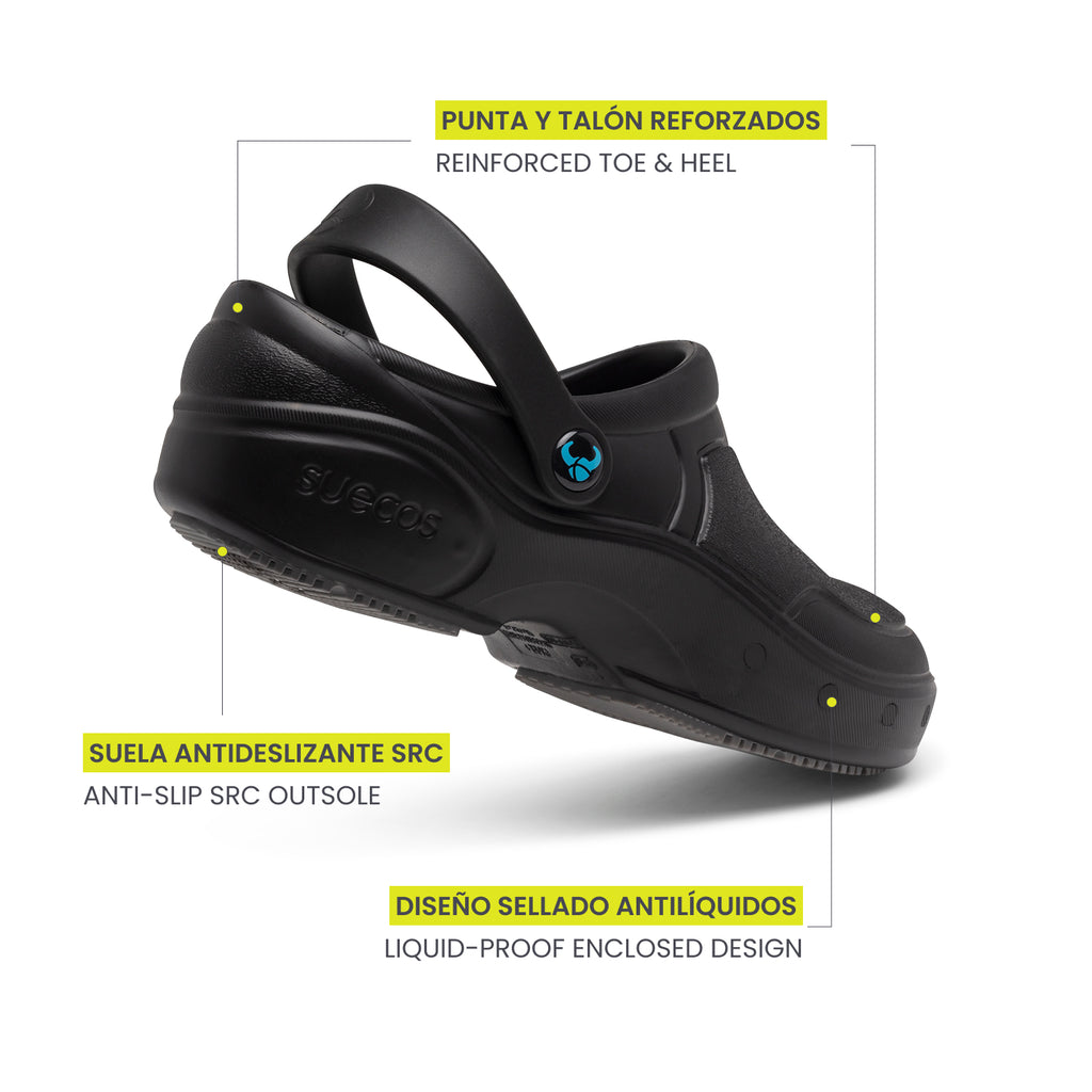 Thor+ Closed Black Clogs 
