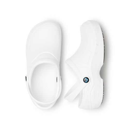 Thor+ Enclosed White Clogs 