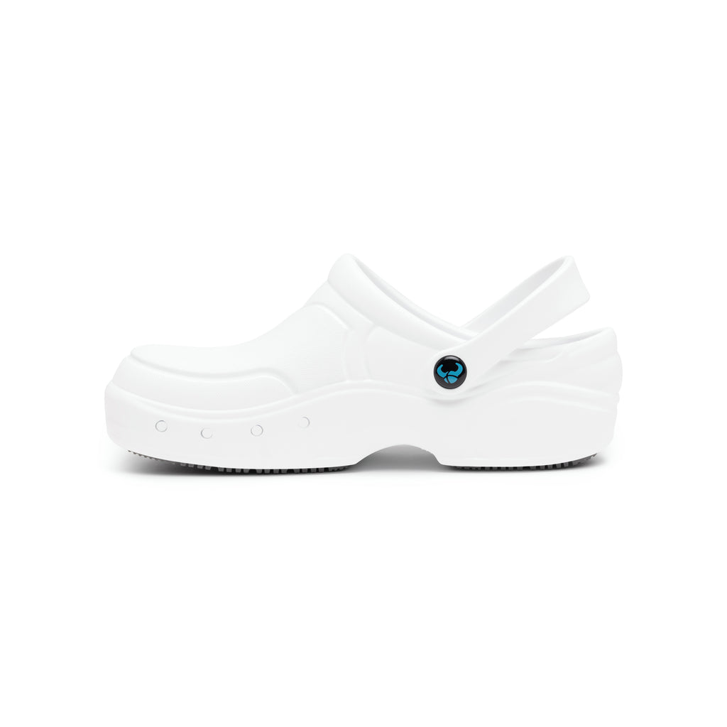 Thor+ Enclosed White Clogs 