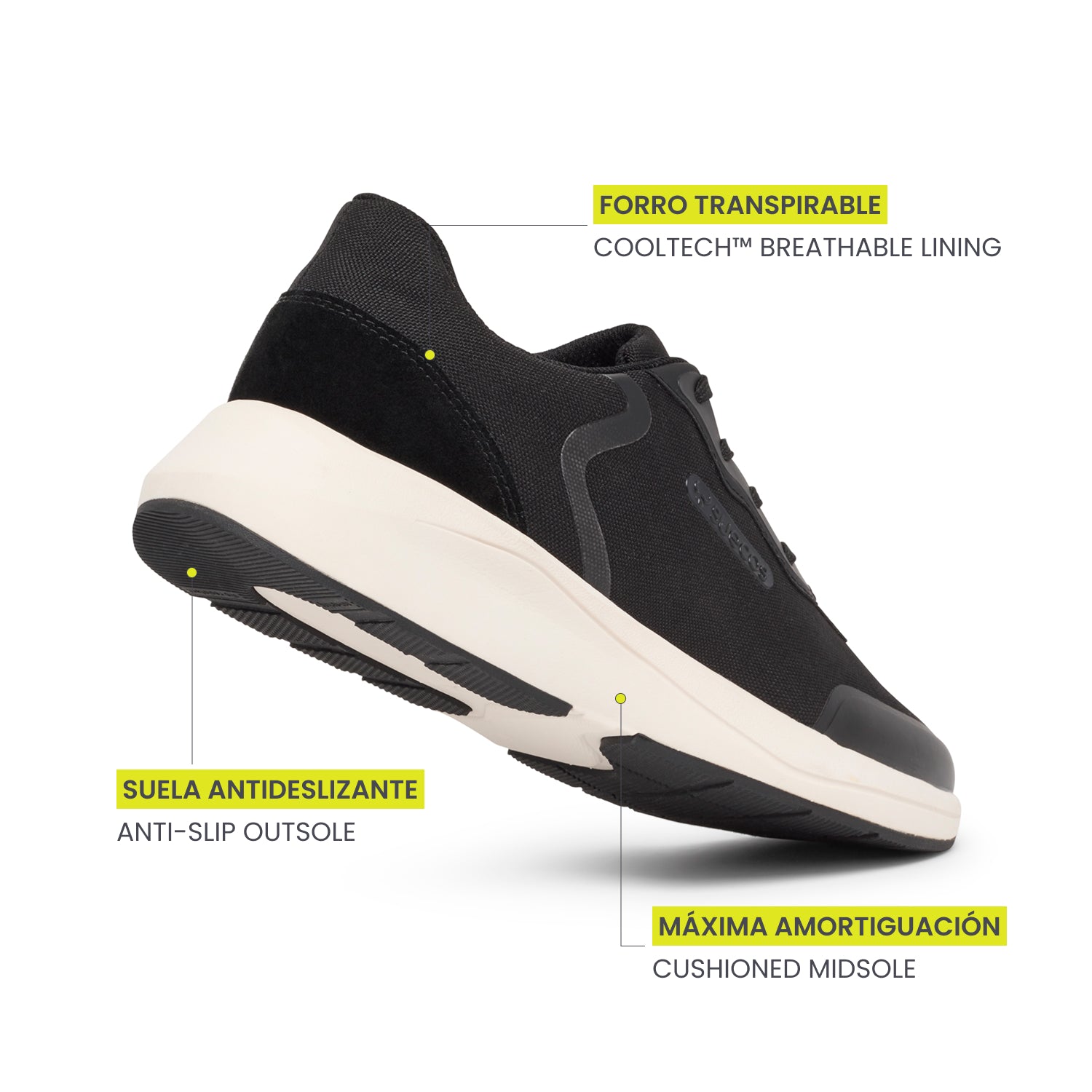 Vinter Black and White Shoes 