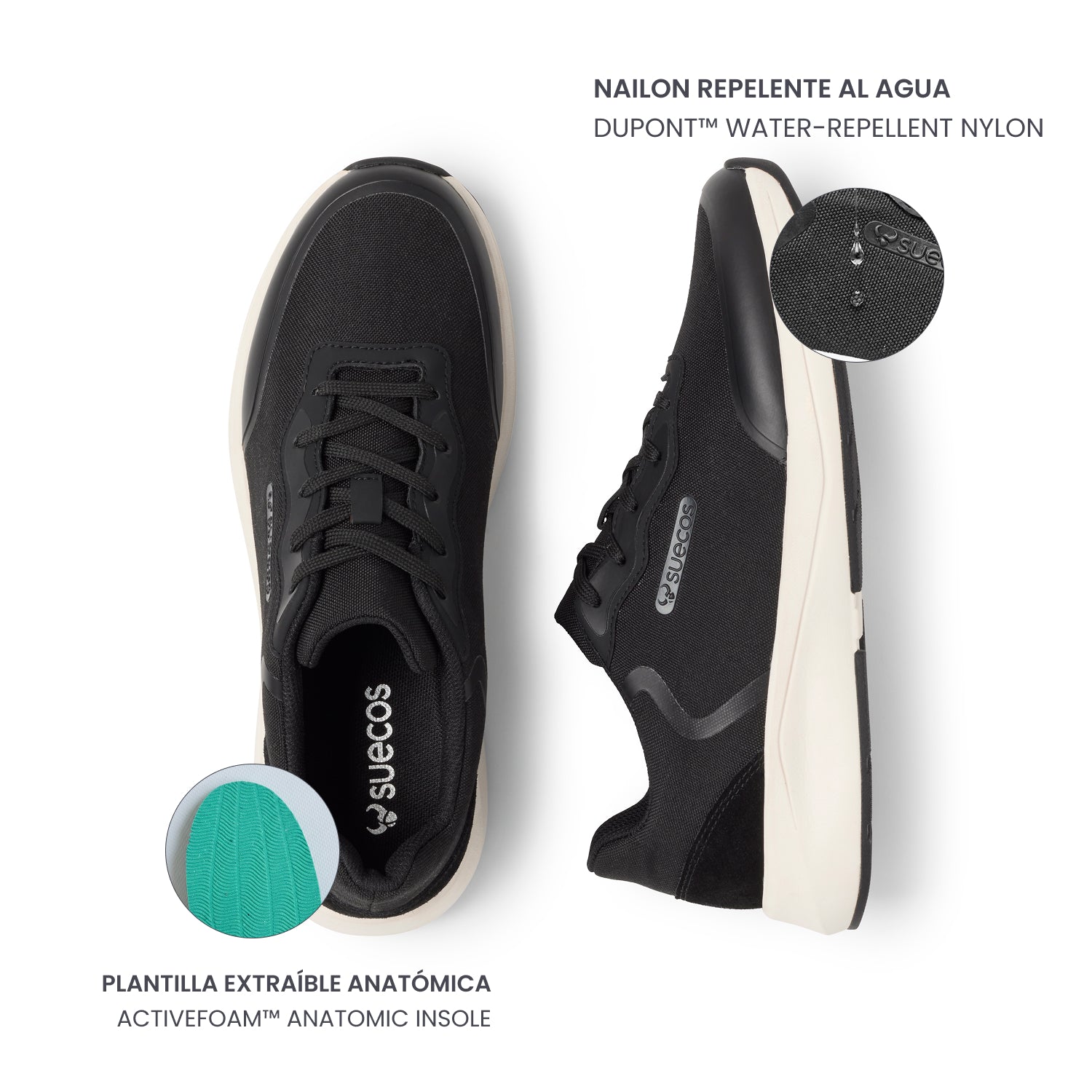 Vinter Black and White Shoes 